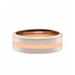 Unisex Classic Ring Desert Sand Rose Gold