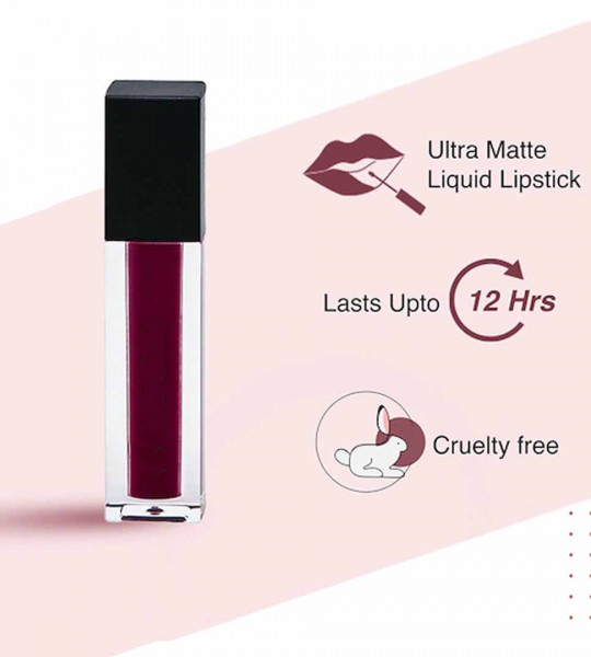 Cosmetics Smudge Me Not Liquid Mini Lipstick 1.1ml - 08 Wine and Shine