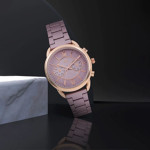 Women Mauve Analogue Watch