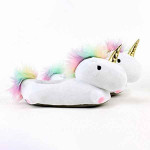 CARRY TRIP Cute Cartoon Unicorn Slippers, Fluffy Plush Warm Comfortable Lounge Shoes, Soft Cozy Plush House Shoes for Women 28cm