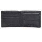 Men Black Genuine Leather Wallet